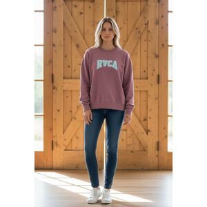 RVCA Sport HustleNeck Sweatshirt - Mauve
